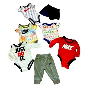 EUC Nike & Air Jordan One Piece and Bottoms Pack, Size 6M